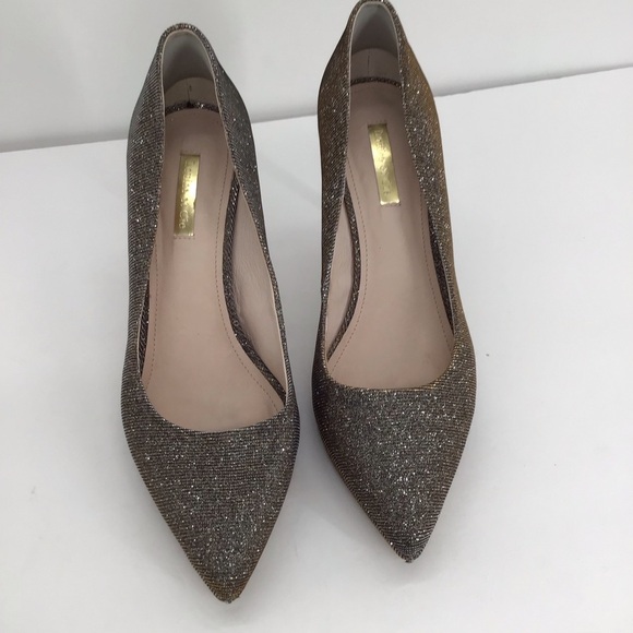 LOUISE Et Cie Women’s Metallic Sparkly Pump Heels Party Gold/Silver Size 8.5 - Picture 10 of 10